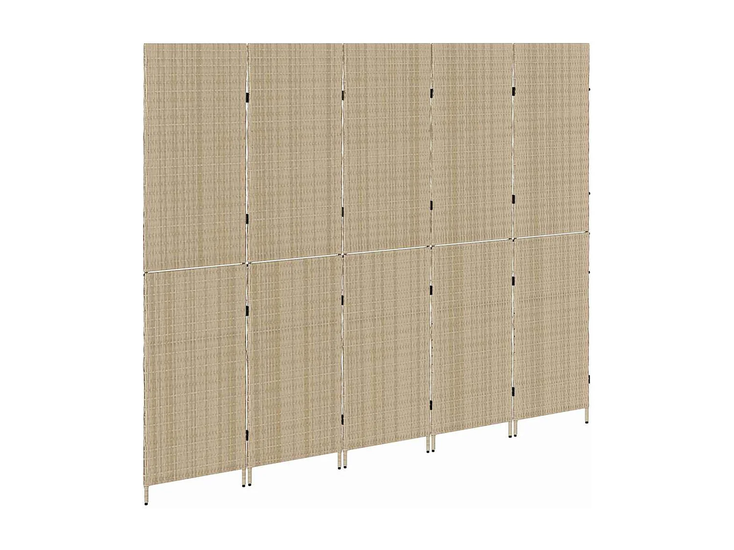Beige scherm 242 x 180 cm. polyrotan
