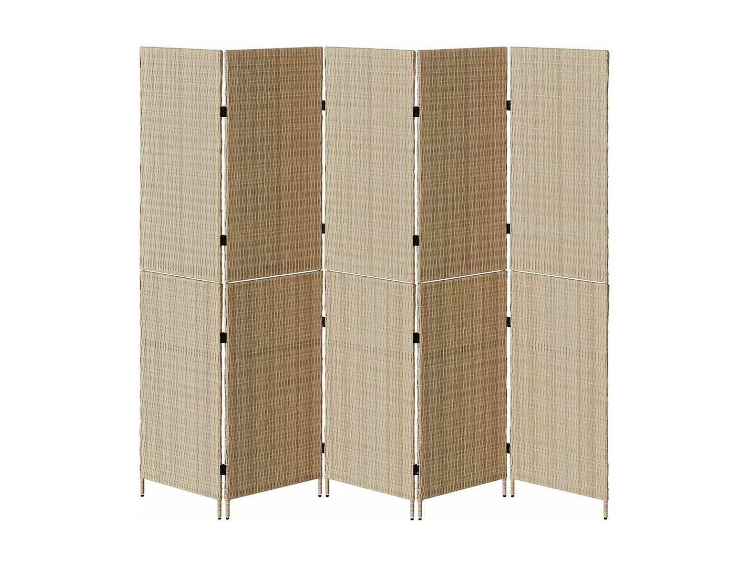Beige scherm 242 x 180 cm. polyrotan