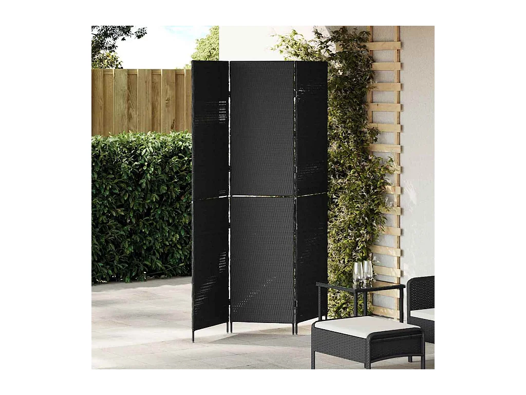 Paravent Noir 146 x 180 cm. polyrotin