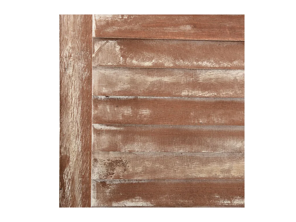 6-delige scheidingswand Bruin 210x165 cm Paulownia