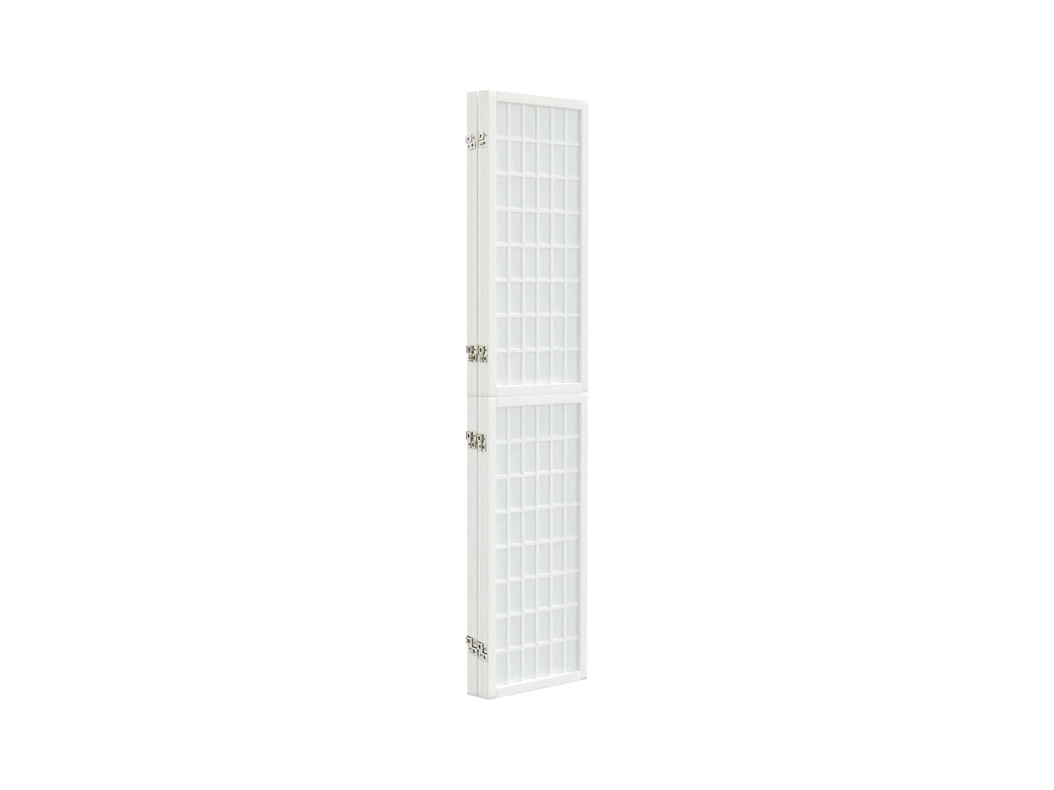 Cloison de séparation pliable 4 panneaux 160x170 cm Blanc