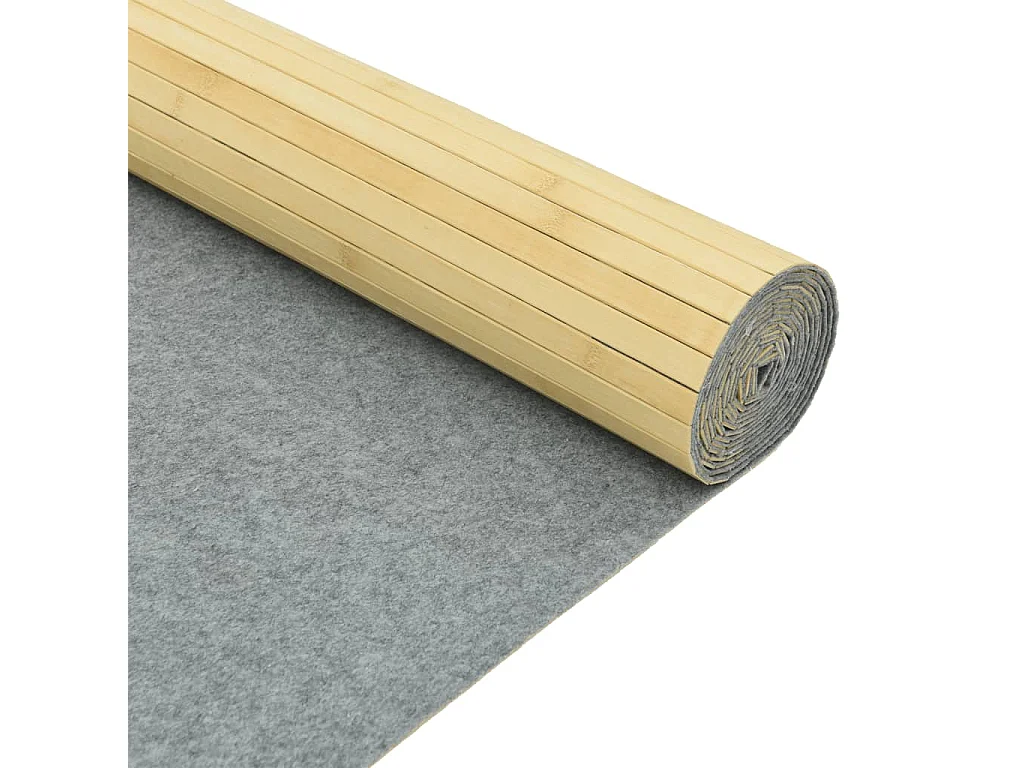 Helle Naturtrennwand 165x600 cm Bambus