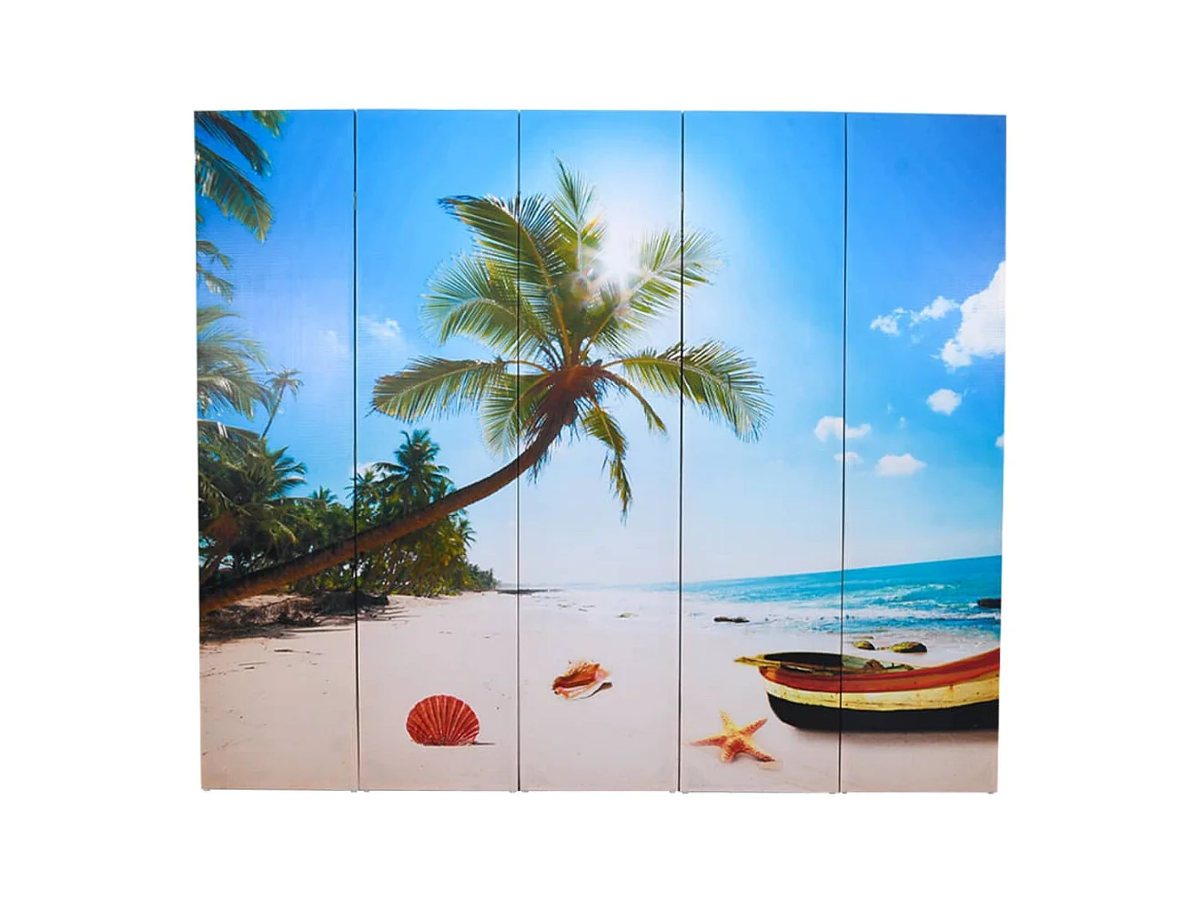 Faltbare Trennwand 200 x 170 cm Beach