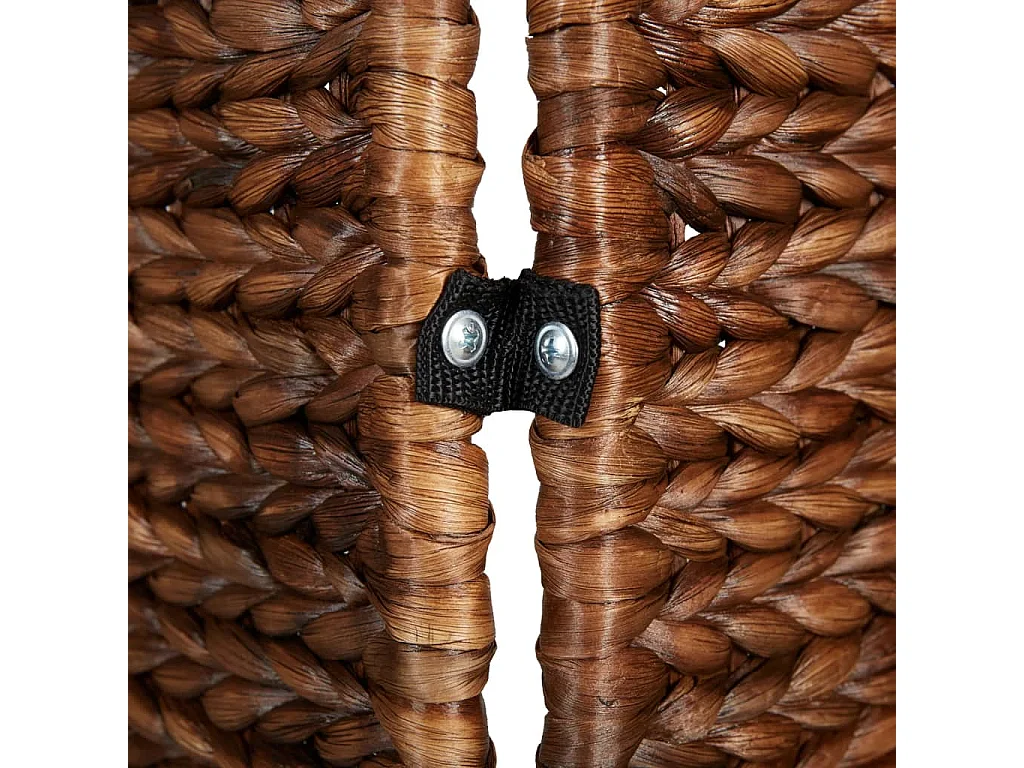 Parete divisoria a 5 pannelli in giacinto d'acqua marrone