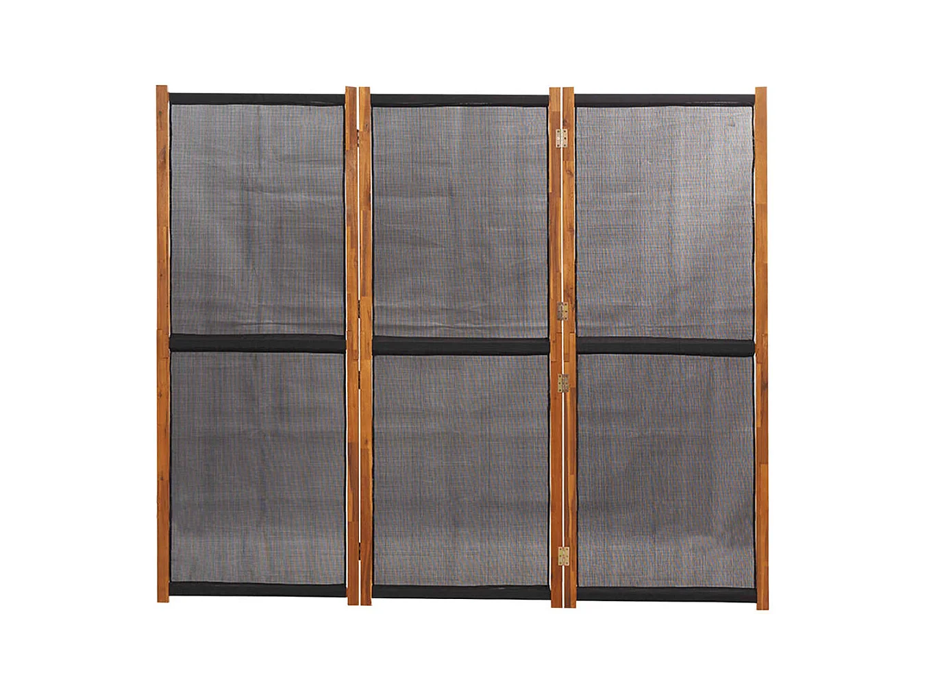 Cloison de séparation 3 panneaux Noir 210x180 cm