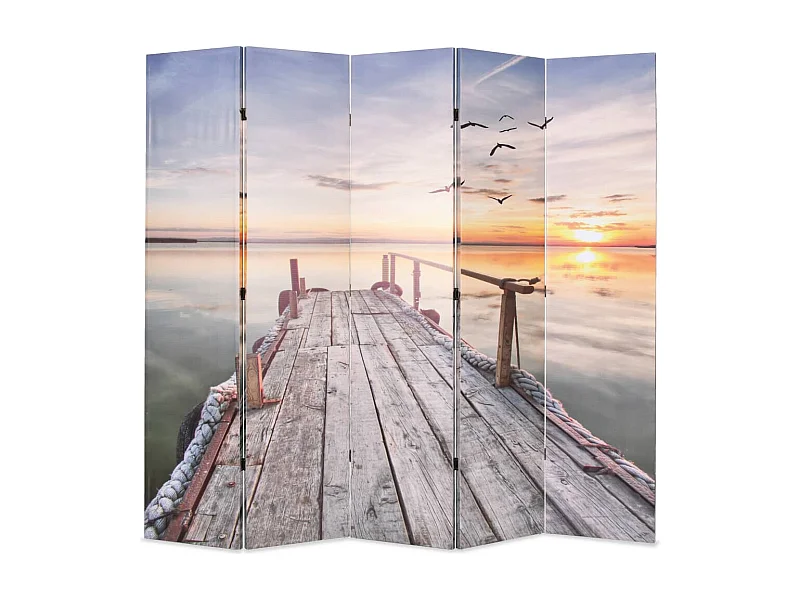 Faltbare Trennwand 200 x 170 cm Lake