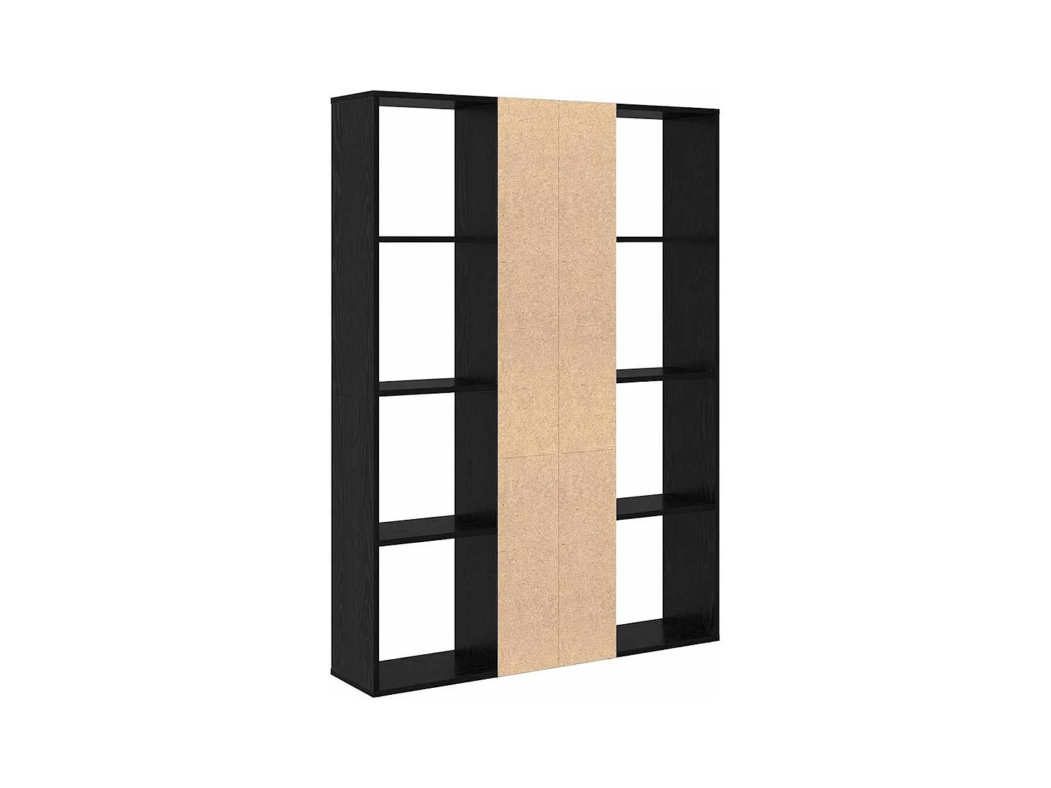 Paravent Chêne noir 100 x 24 x 140 cm Bois d'ingénierie