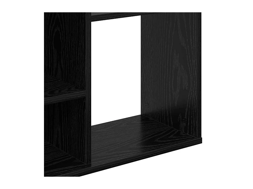Paravent Chêne noir 100 x 24 x 140 cm Bois d'ingénierie