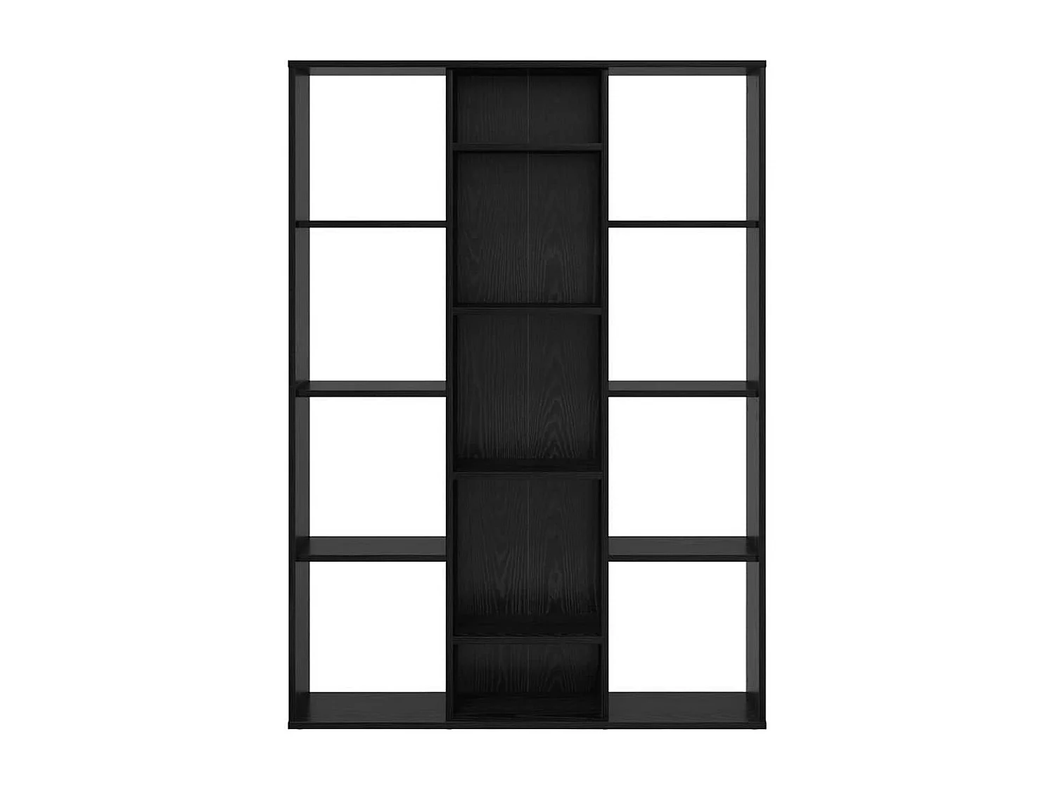 Biombo de roble negro 100 x 24 x 140 cm Madera de ingeniería