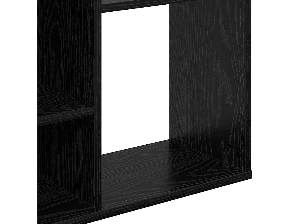 Biombo de roble negro 100 x 24 x 140 cm Madera de ingeniería