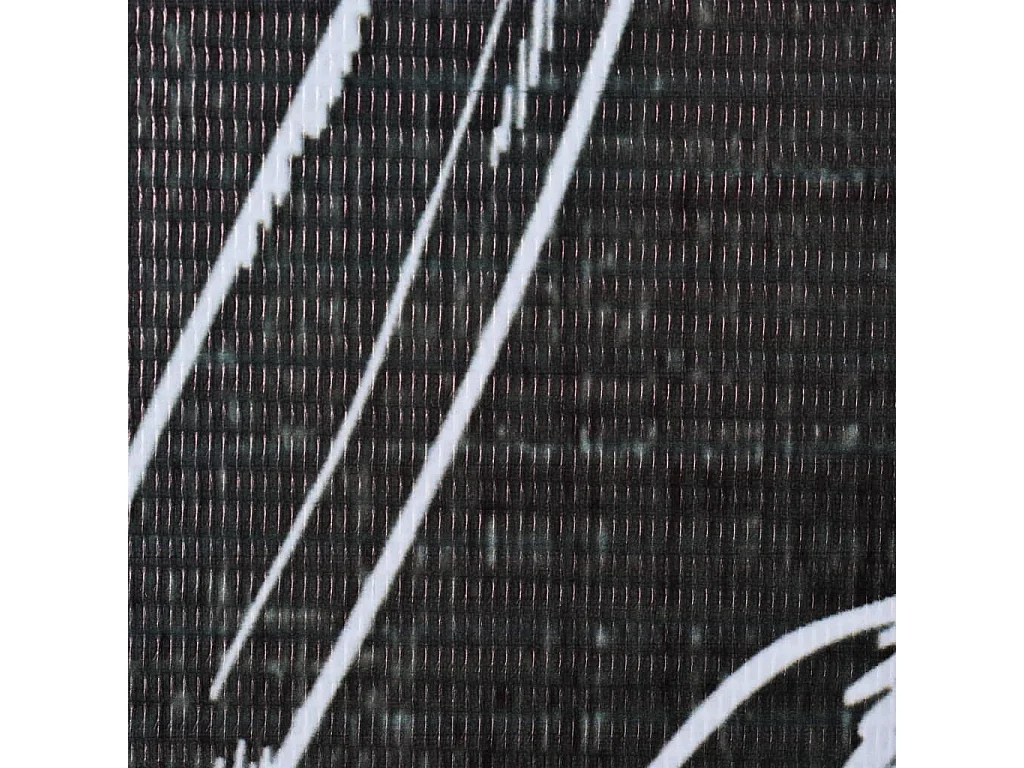 Parete divisoria pieghevole 160 x 170 cm Piume Nero e bianco