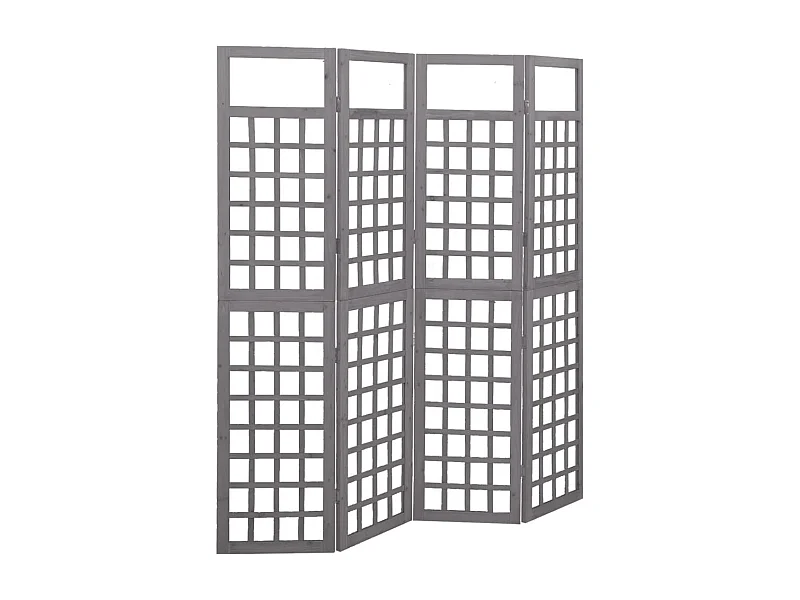 4-delige scheidingswand/rooster van massief dennenhout