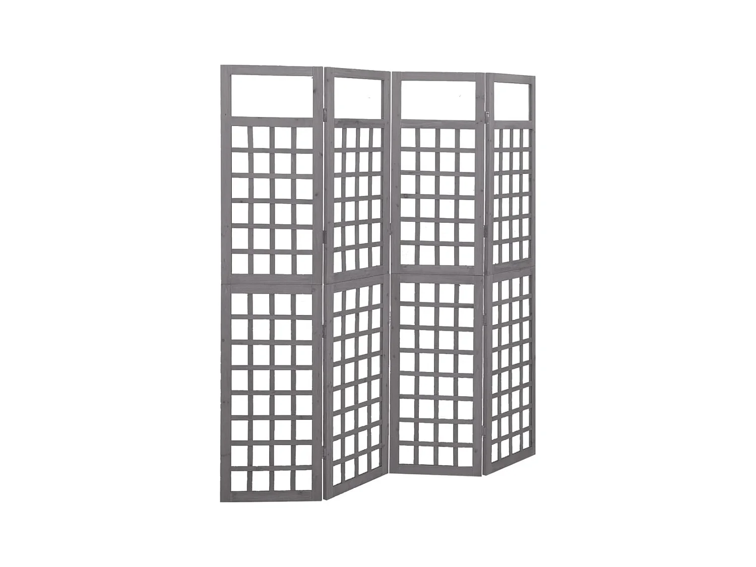 4-delige scheidingswand/rooster van massief dennenhout