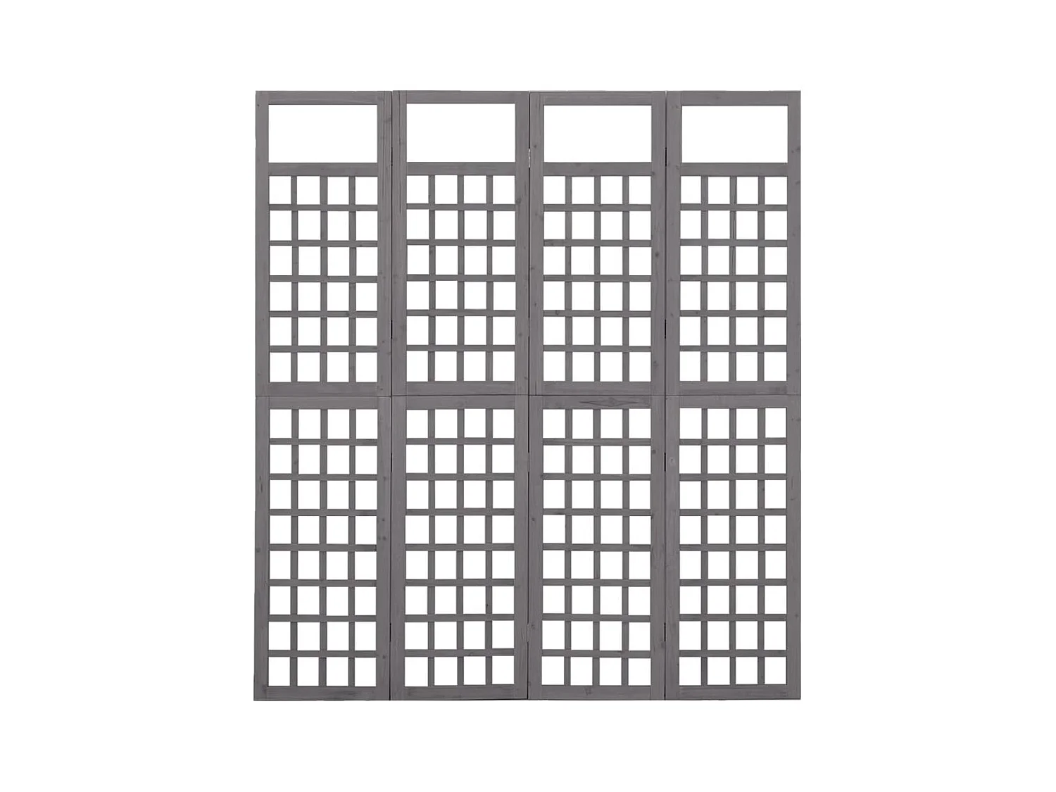 4-delige scheidingswand/rooster van massief dennenhout