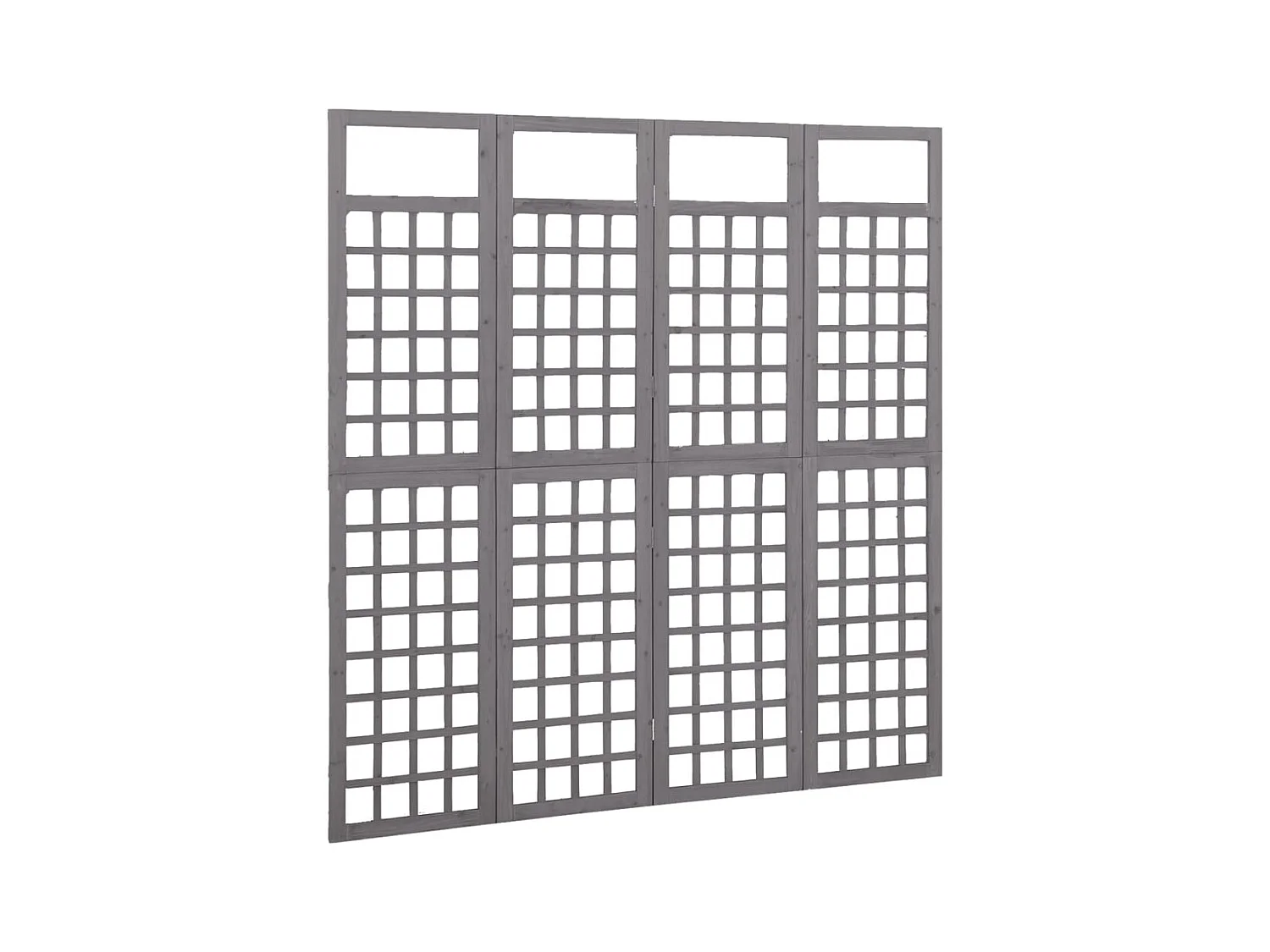 4-delige scheidingswand/rooster van massief dennenhout