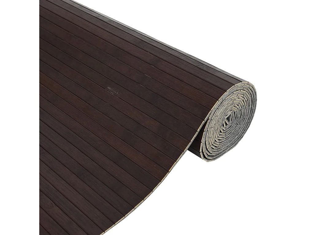 Parete divisoria marrone scuro 165x800 cm in bambù