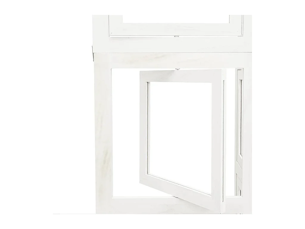 Tabique divisorio de 5 paneles en madera maciza de paulownia blanca