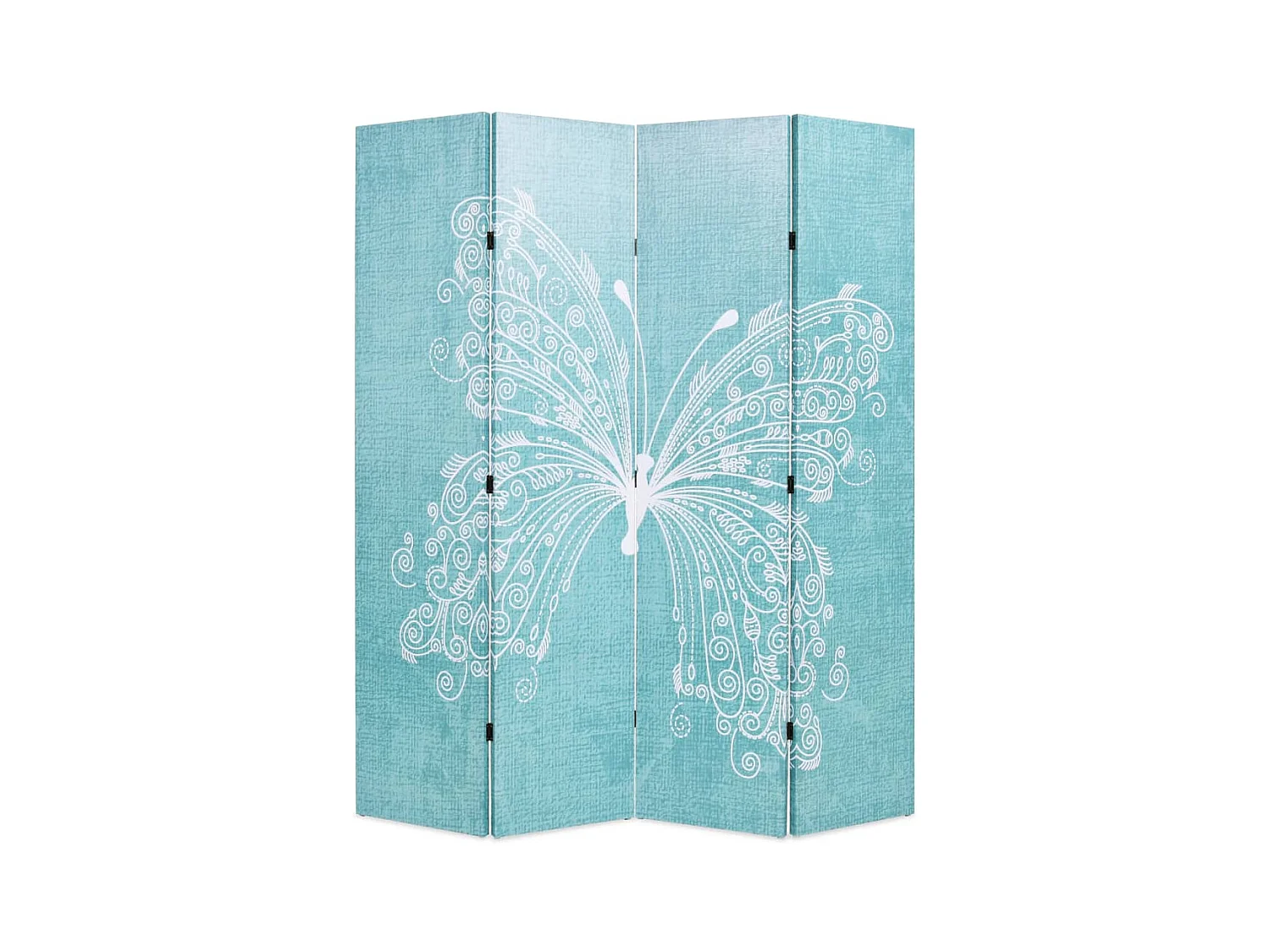 Cloison de séparation pliable 160 x 170 cm Papillon Bleu