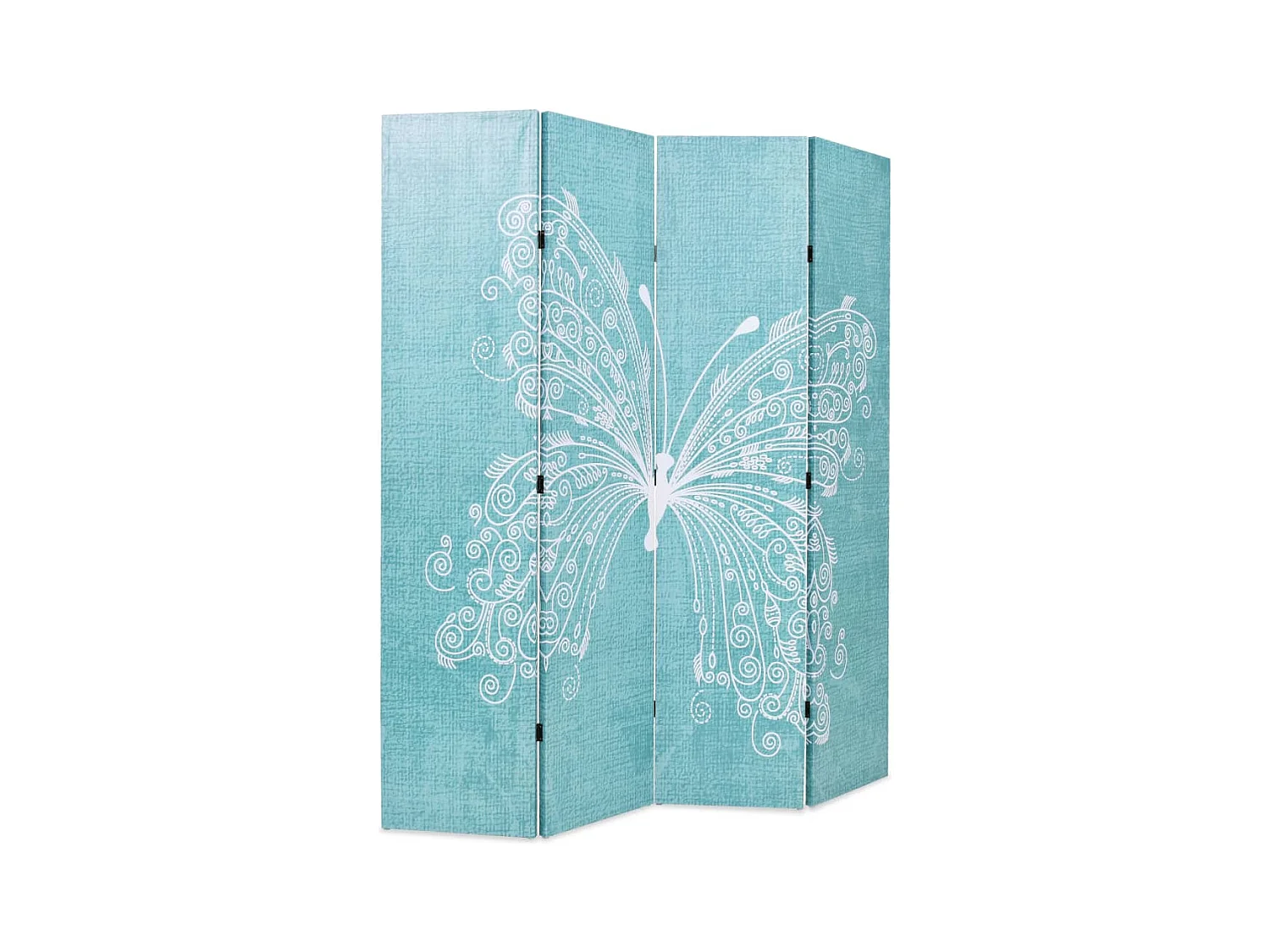 Cloison de séparation pliable 160 x 170 cm Papillon Bleu