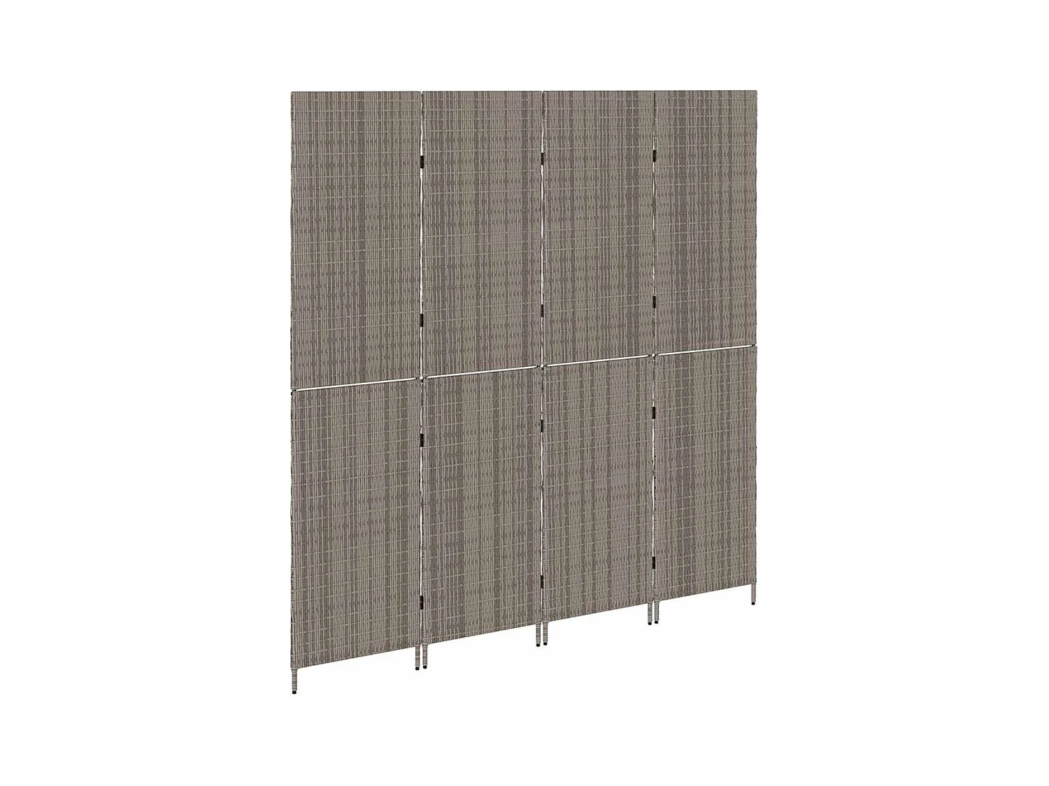 Grijs scherm 195 x 180 cm polyrotan