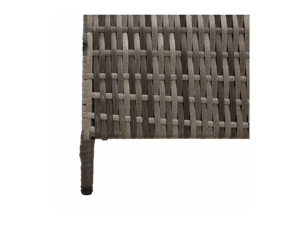 Grijs scherm 195 x 180 cm polyrotan