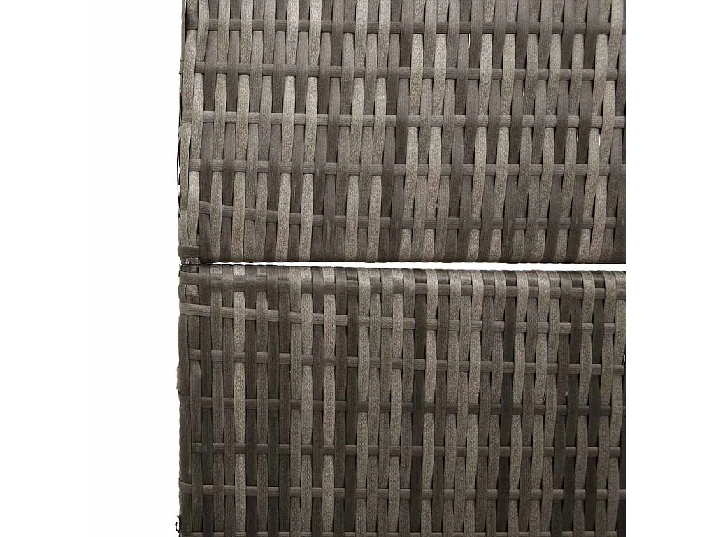 Paravent Gris 195 x 180 cm polyrotin