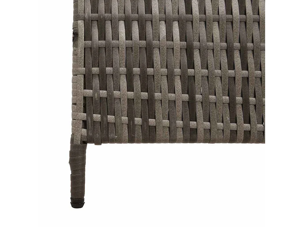 Paravent Gris 195 x 180 cm polyrotin