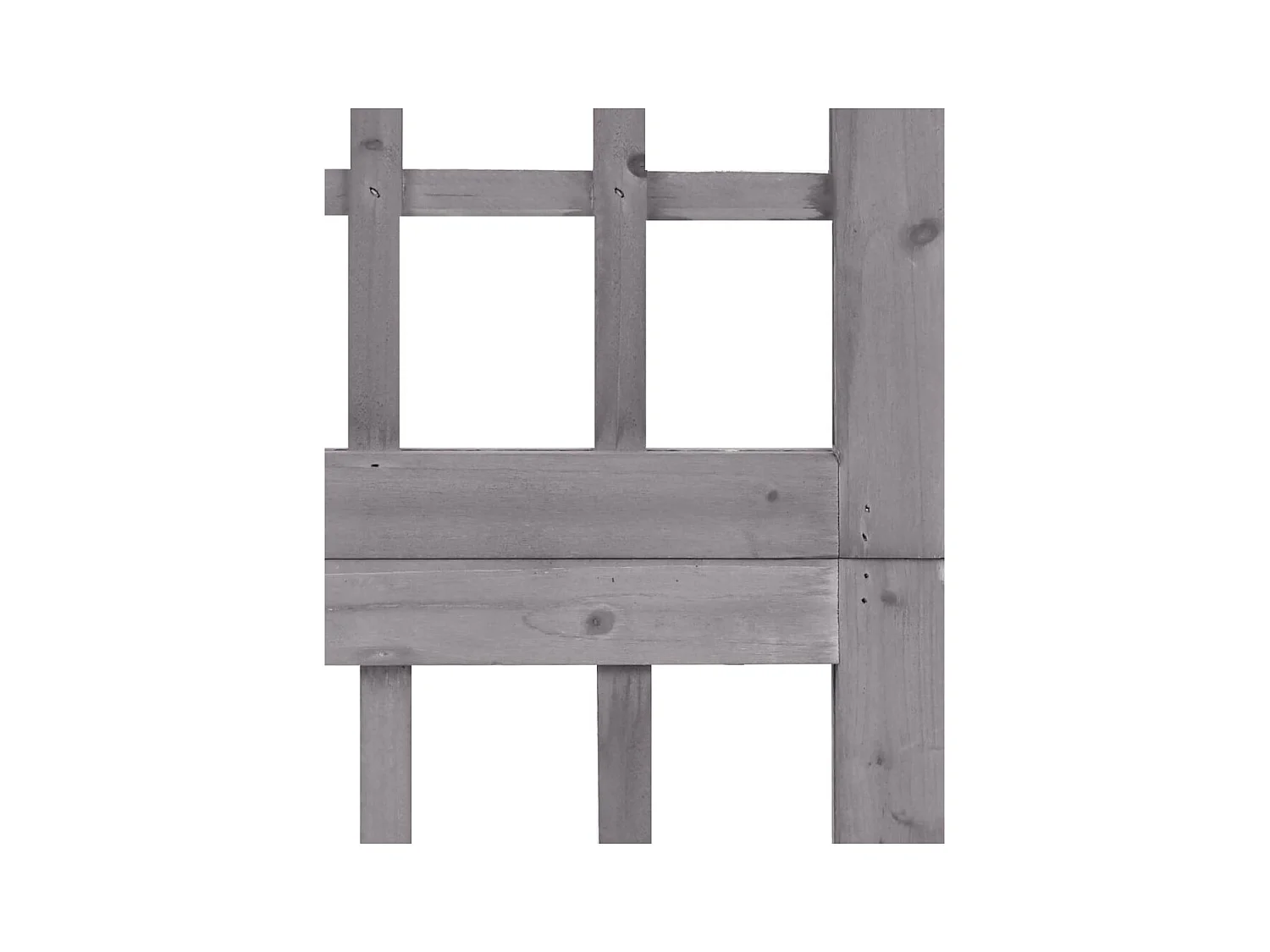 Tabique divisorio de 6 paneles/celosía de madera maciza de abeto