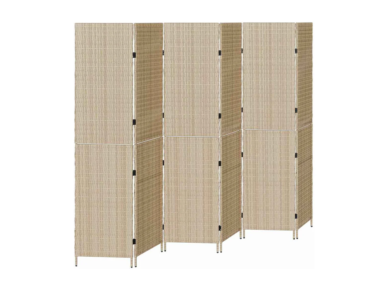 Paravent Beige 292 x 180 cm polyrotin