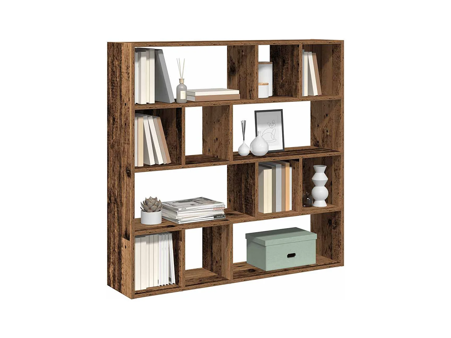 Bibliothèque/Séparateur de pièce vieux bois 105x24x102 cm