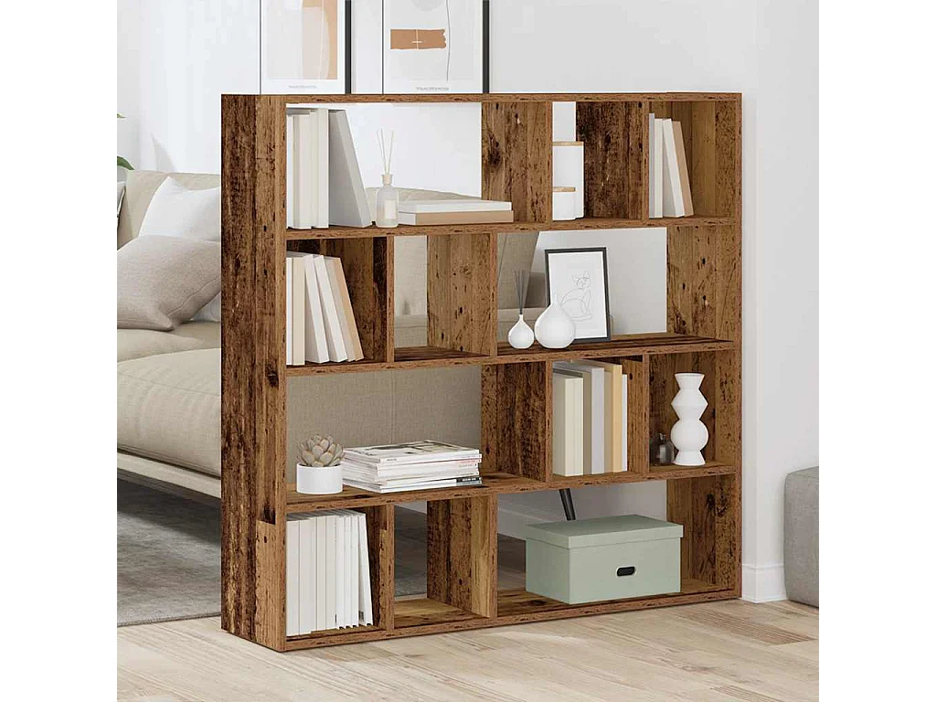 Bibliothèque/Séparateur de pièce vieux bois 105x24x102 cm