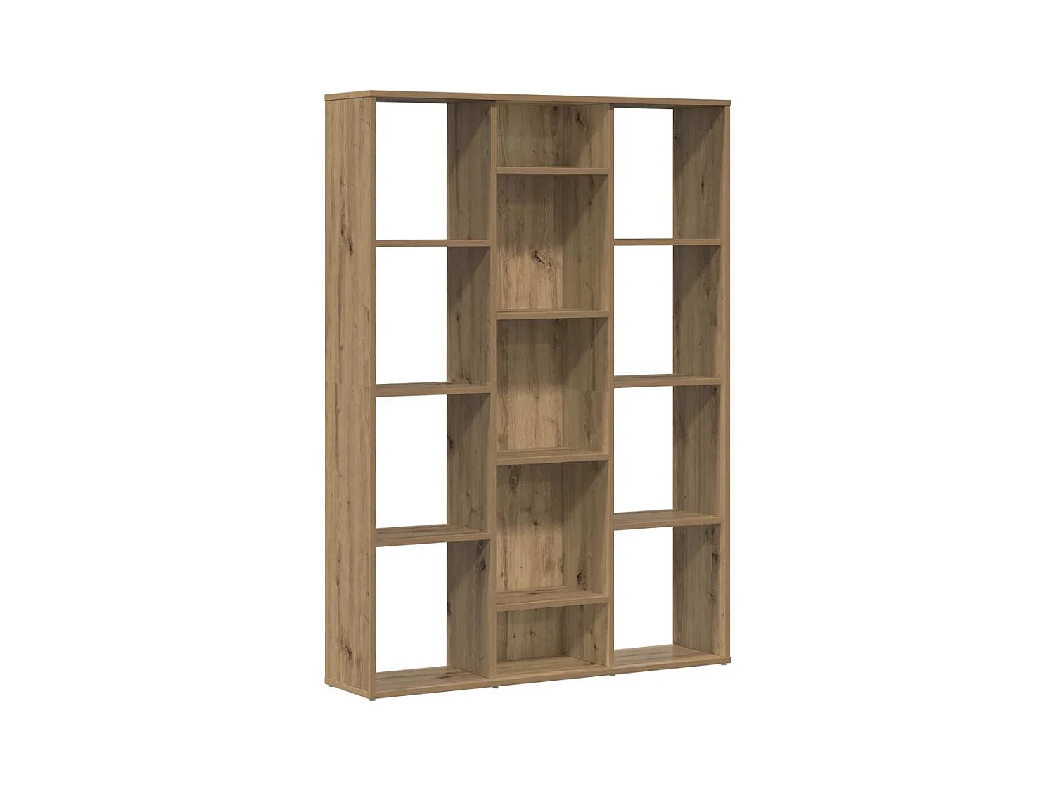 Séparateur de pièce/Bibliothèque chêne artisanal 100x24x140 cm