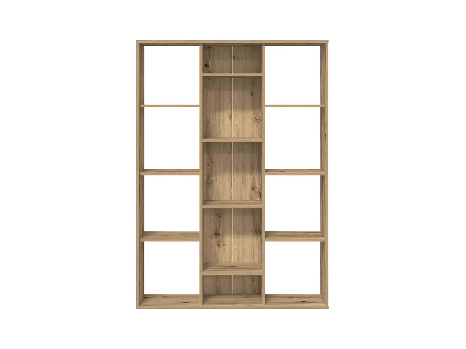 Séparateur de pièce/Bibliothèque chêne artisanal 100x24x140 cm