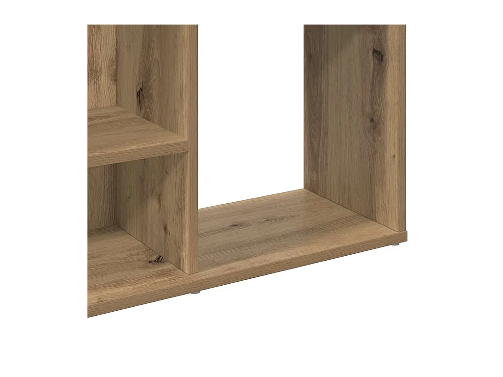 Séparateur de pièce/Bibliothèque chêne artisanal 100x24x140 cm