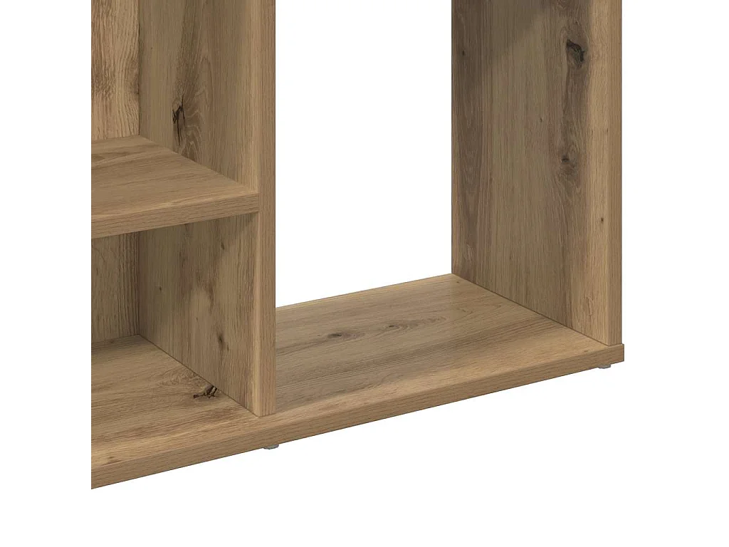 Séparateur de pièce/Bibliothèque chêne artisanal 100x24x140 cm