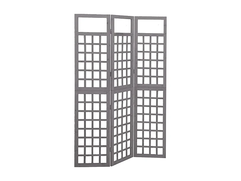 3-delige scheidingswand/rooster van massief dennenhout