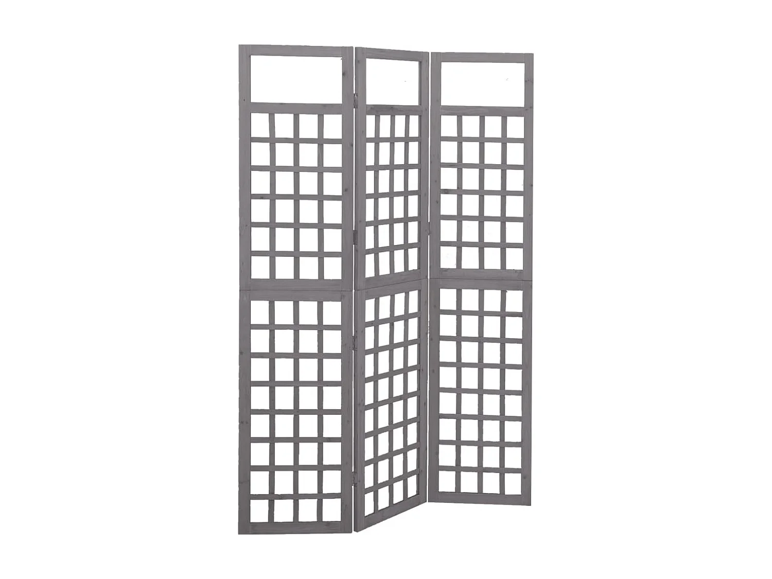 Parete divisoria/traliccio a 3 pannelli in legno massello di abete