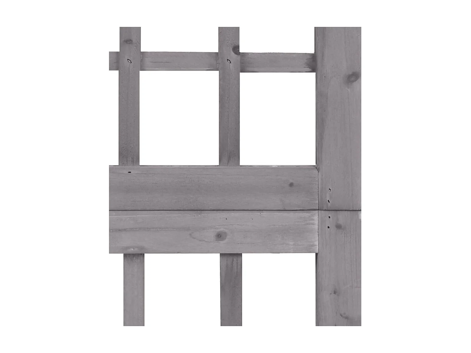 Parete divisoria/traliccio a 3 pannelli in legno massello di abete