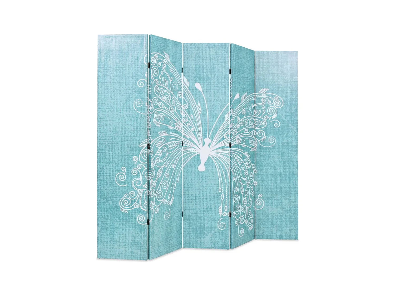 Mampara plegable 200 x 170 cm Papillon Bleu