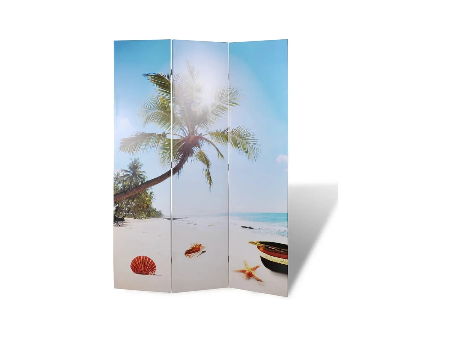 Faltbare Trennwand 120 x 170 cm Beach