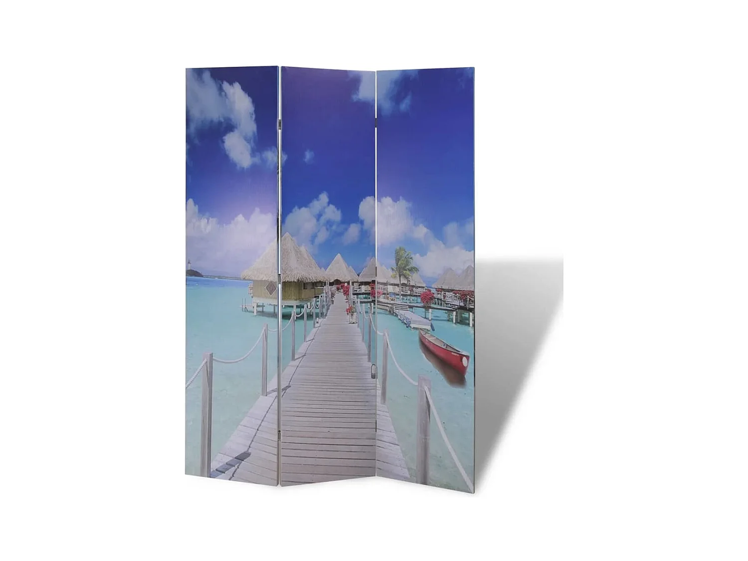 Faltbare Trennwand 120 x 170 cm Beach