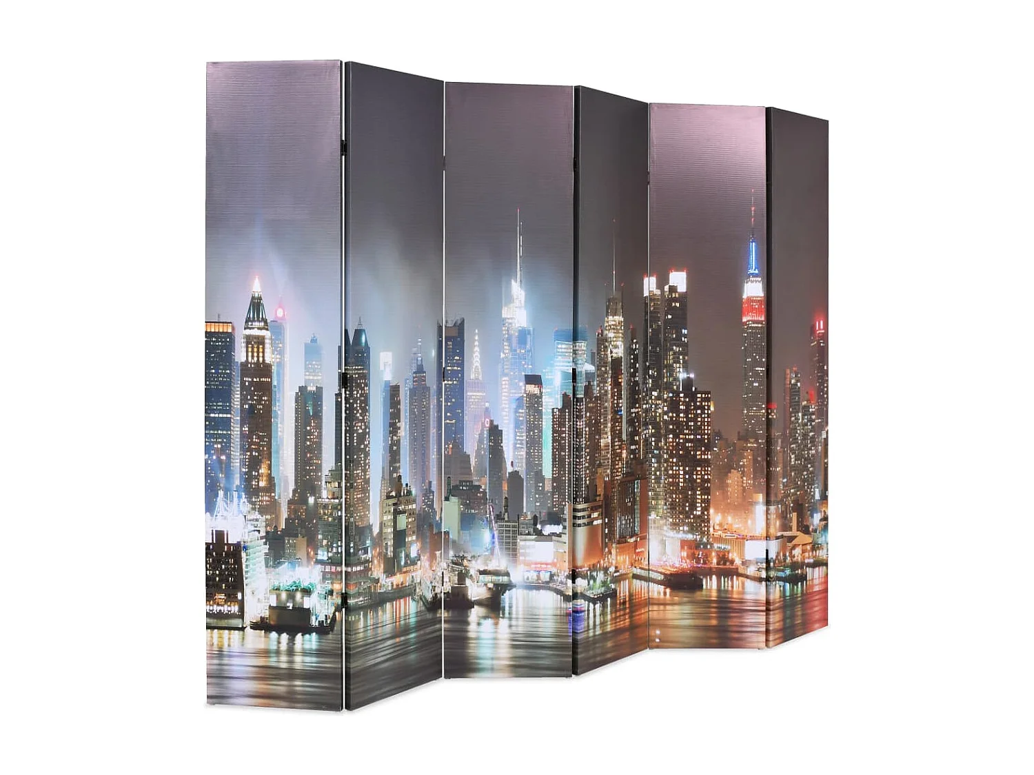 Parete divisoria pieghevole 228 x 170 cm New York di notte