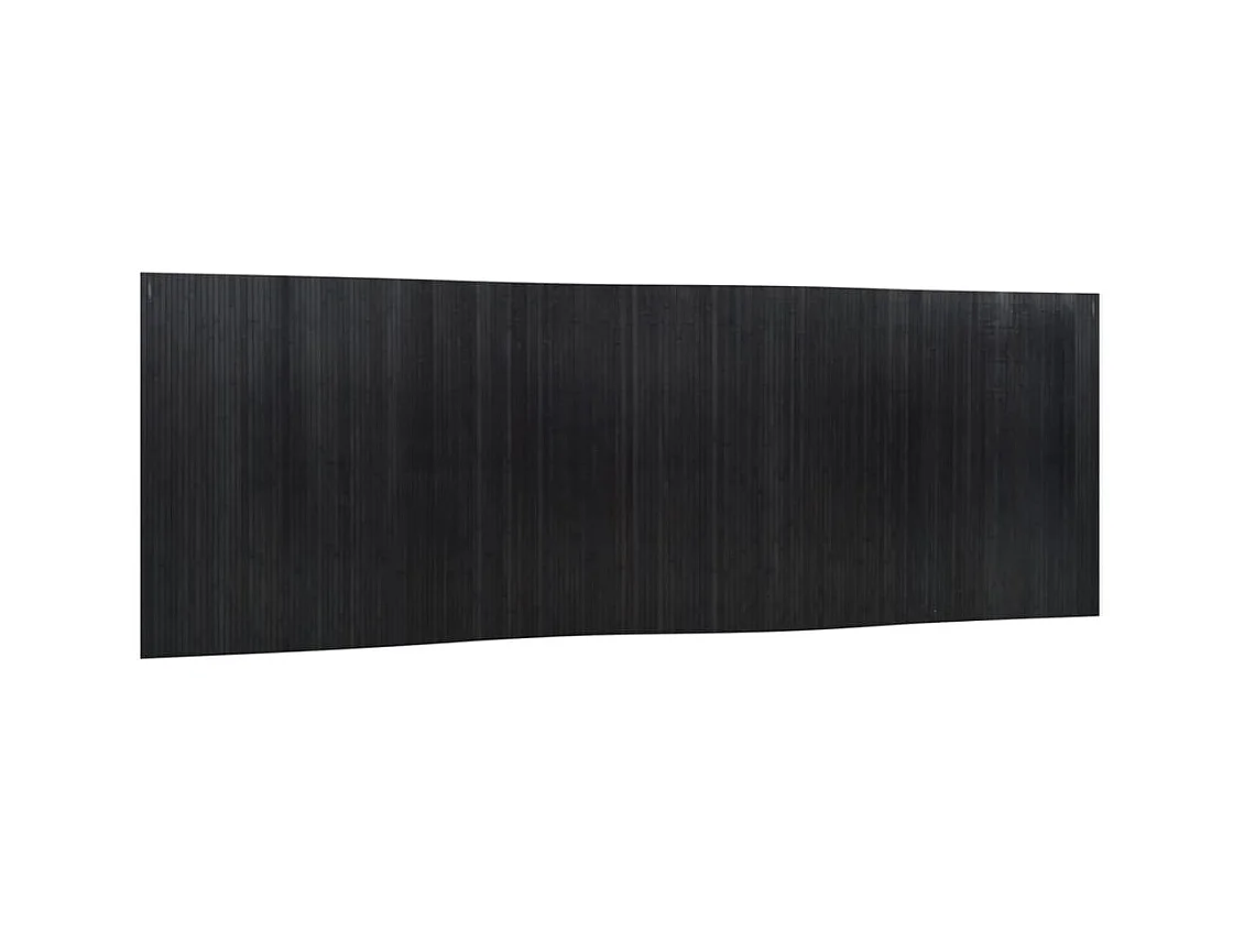 Cloison de séparation noir 165x600 cm bambou