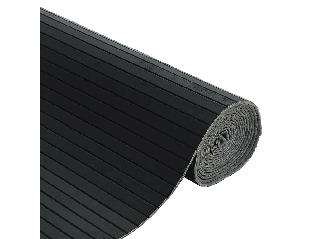 Zwarte scheidingswand 165x600 cm bamboe
