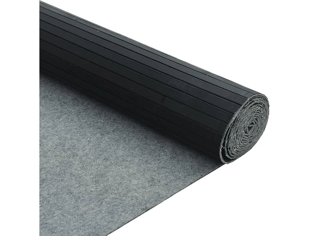 Zwarte scheidingswand 165x600 cm bamboe