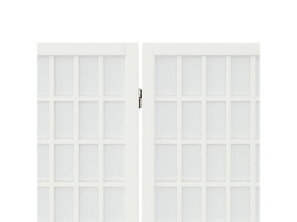 Parete divisoria pieghevole 5 pannelli 200x170 cm Bianco