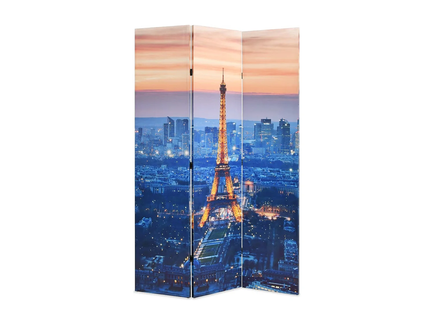 Parete divisoria pieghevole 120x170 cm Parigi di notte