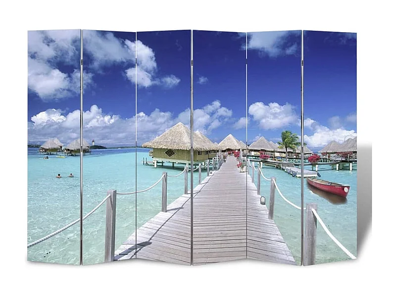 Vouwwand 217x170 cm Strand