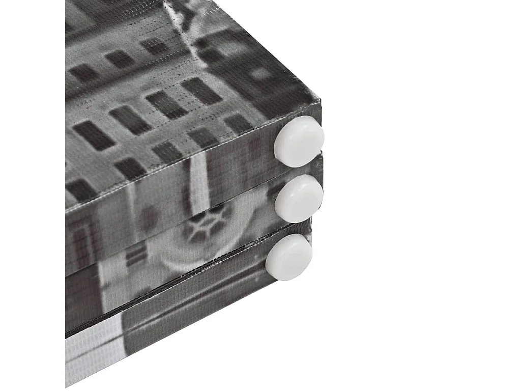 Parete divisoria pieghevole 160x170 cm New York Nero e bianco