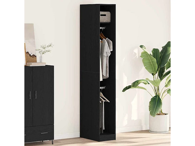 Armoire Chêne noir 30 x 50 x 200 cm Bois d'ingénierie